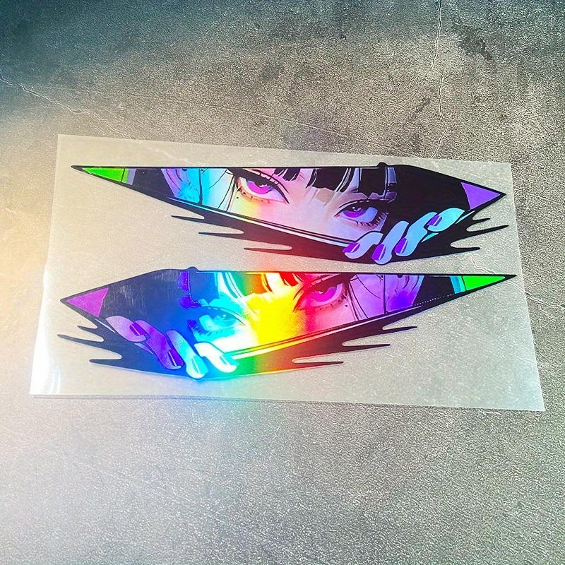 1Pair JDM Anime Motorcycle Stickers Waterproof for Motorbike Fuel Tank Side Panels DIY Scooter Helmet Box Durable Vinyl Decals