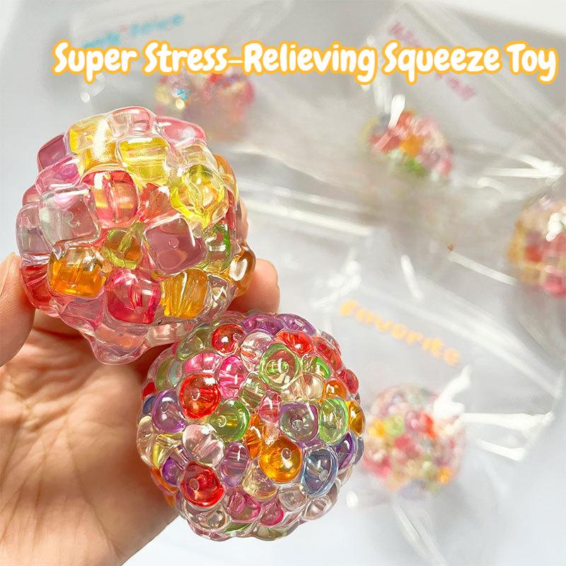 

Sensory Fidget Toy for Adults Kids Slow Rebound Squishy Ball Stress Relief Creative Elastic Pearls Squeeze Toy for Office School