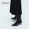 Edition Women's Fine Wool A-Line Pleated Wide-Leg Skirt Pants