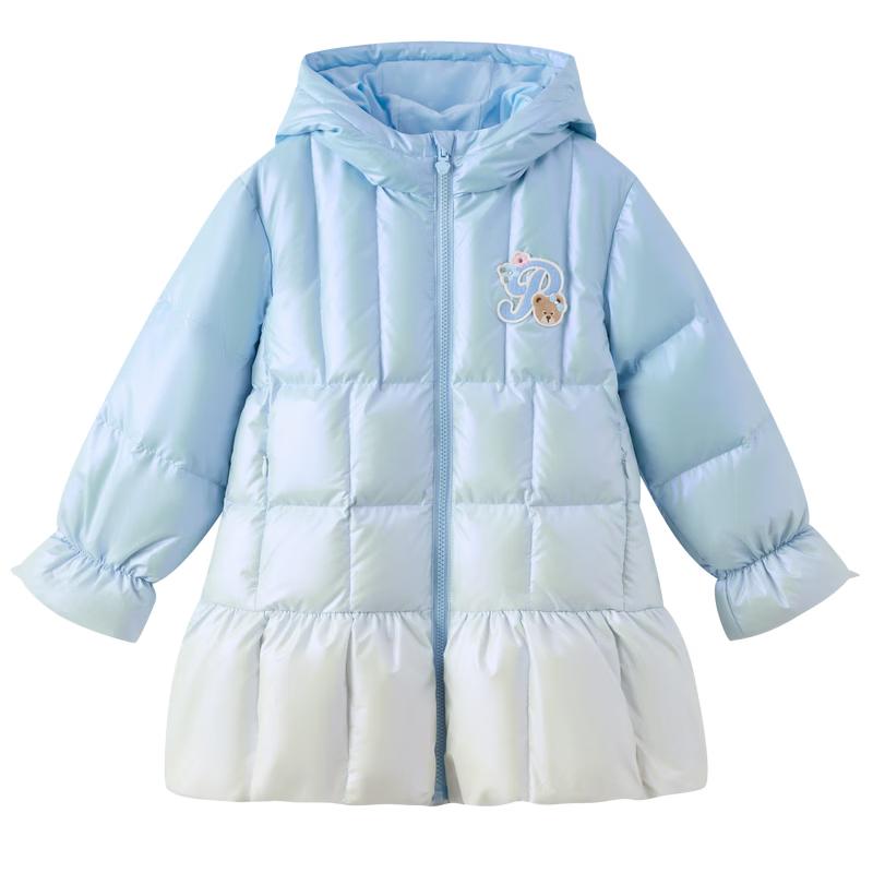 PawinPaw Girls' Cartoon Bear Down Jacket