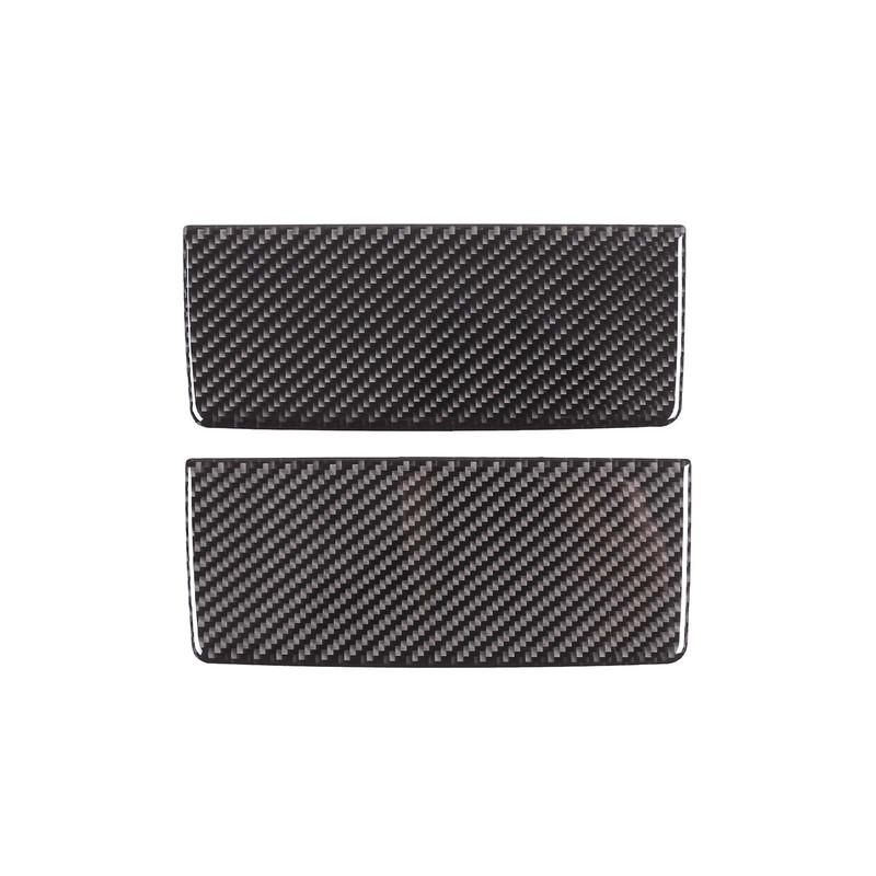 2x Soft Carbon Fiber Car Makeup Mirror Cover Decorative Stickers Suitable for Honda Odyssey RB1/RB2/RB3 2009-2014