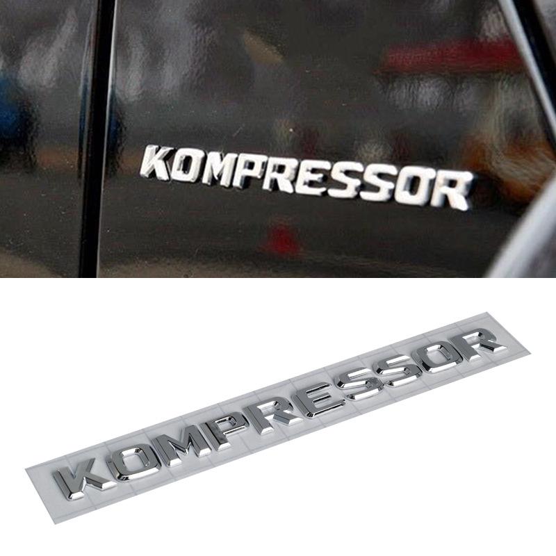 Manns Kompressor Modified Car Logo Wordmark Sticker: Supercharged Tail Emblem