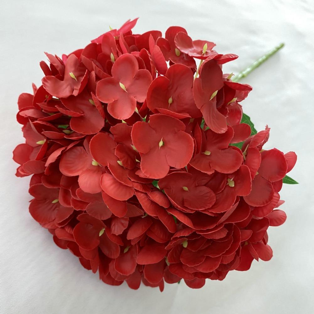 

Шерстяная ткань, вышитый шарик, цветок, увлажняющий руки, 3D дизайн, искусственные цветы, 176 шт. листьев, большой размер, искусственные цветы красный