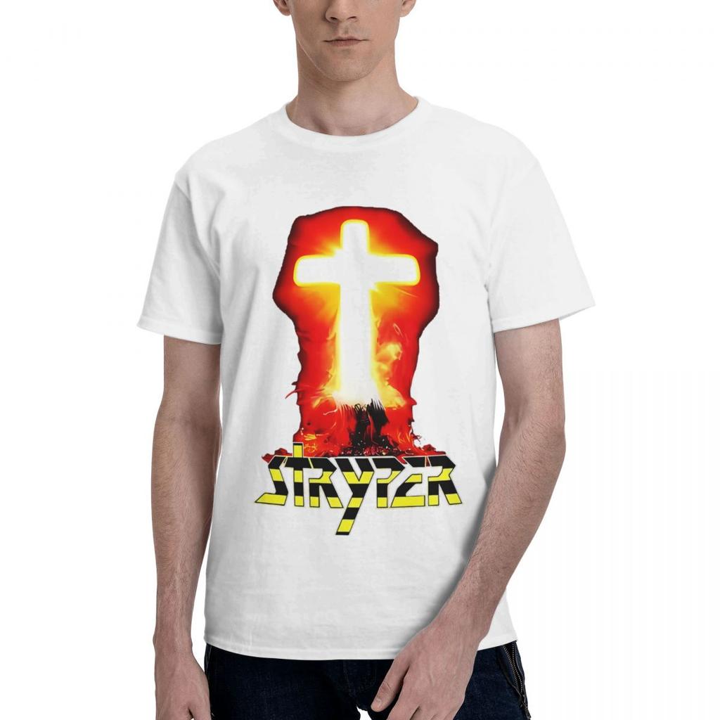 Stryper Logo Christliche Rockband 100% Baumwolle Lässig Atmungsaktiv Bequem Herren Oberteil Herrenbekleidung Marken Lustiges Shirt