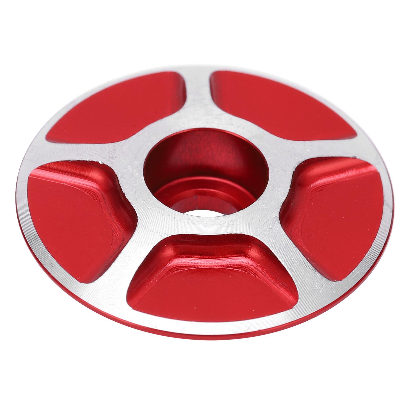 Cubierta de Dirección de Horquilla Delantera de Bicicleta Reemplazable Ligera Accesorios para Potencia de Bicicleta de Montaña y Carretera Rojo rojo