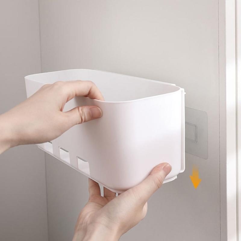 2 Pieces Multi-function Drawer Type Wall Hanging Storage Box Perfect to Hang to Bedside for Remote Controls Books Phone