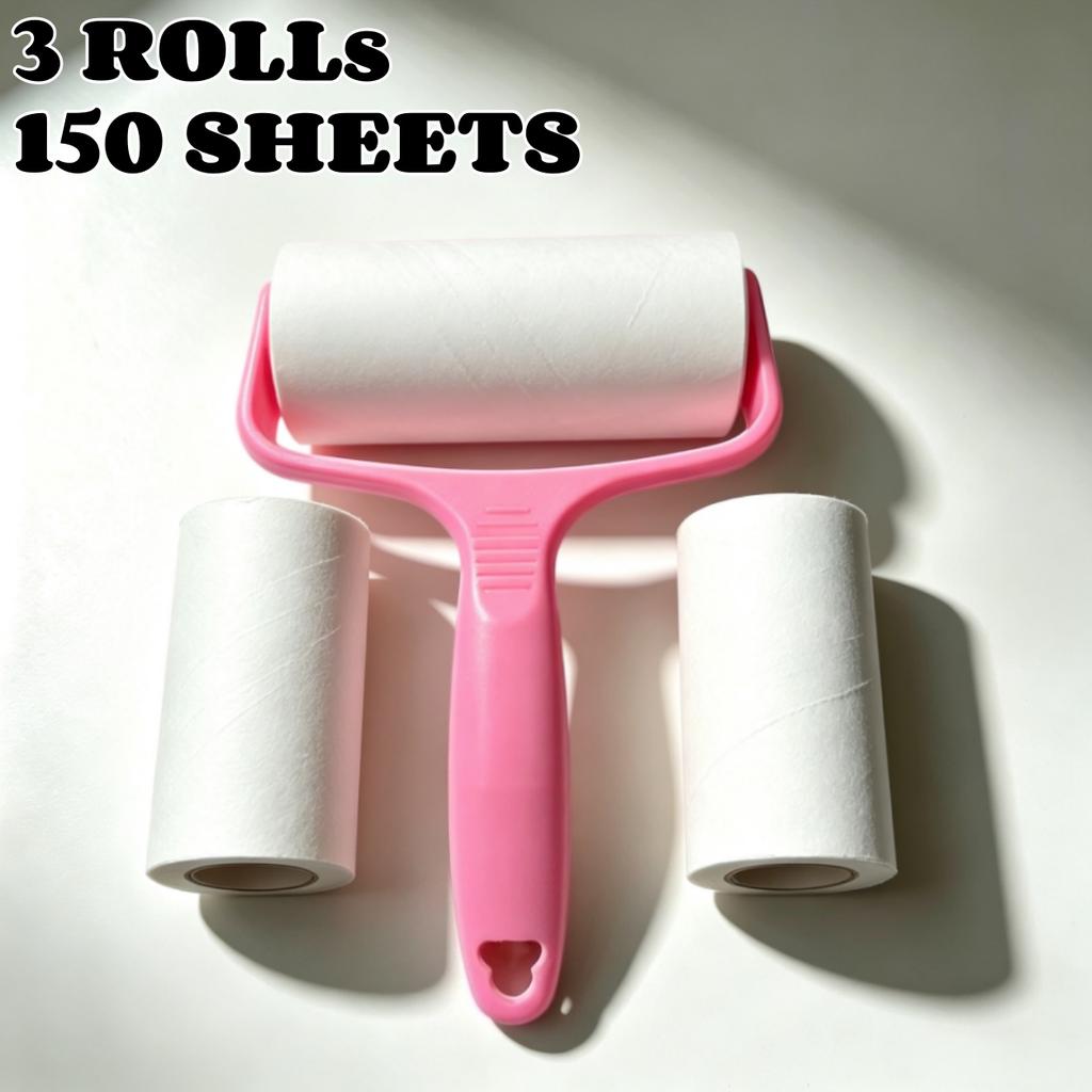 Xiaomi 1/6pc Sticky Lint Roller Velvet Brush Hand-tear Replaceable Roll for Clothing Carpets Car Seats Pets Hair Removal Cleaning Tool