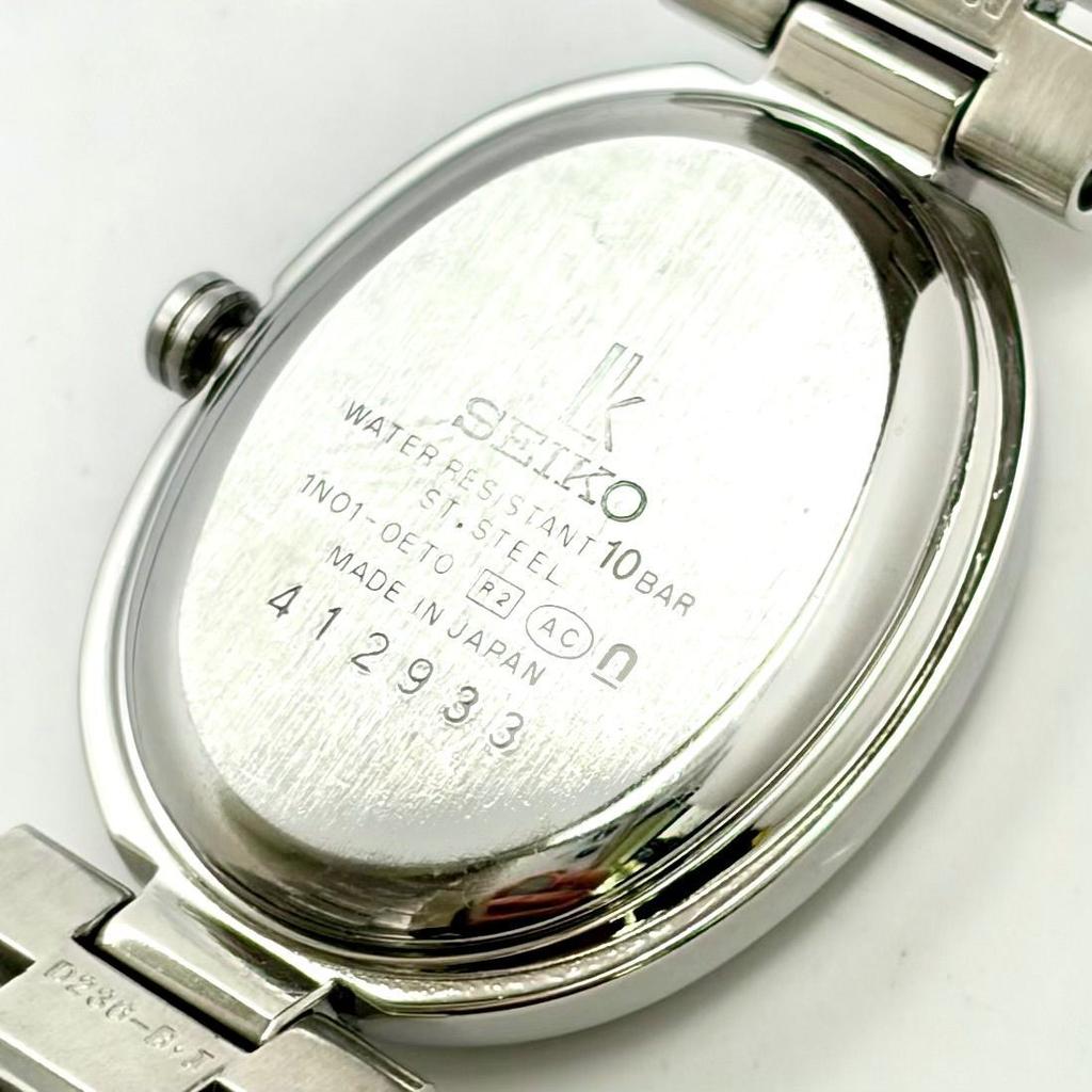 SEIKO Lukia 412933 [New Battery] Ladies' Watch, Oval, Silver, 1N01-0ET0
