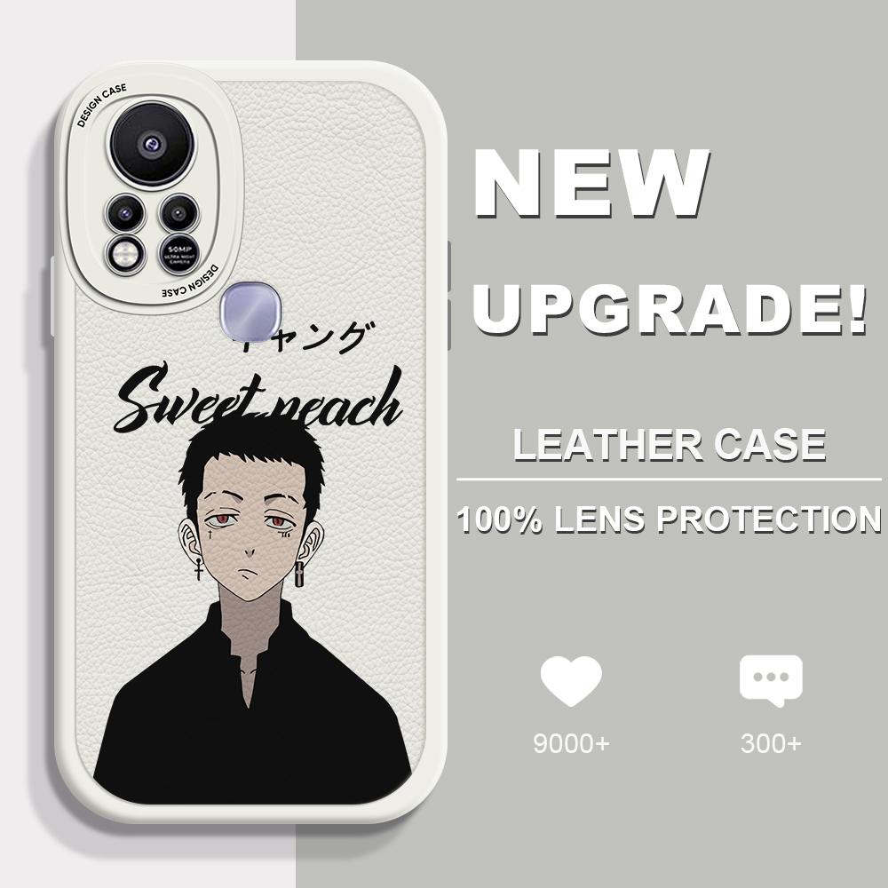 Slim Skin Feeling Cartoon Pattern Soft Silicone PU Leather Cover Phone Case for iPhone Samsung Huawei Honor Xiaomi Redmi OPPO Realme Vivo