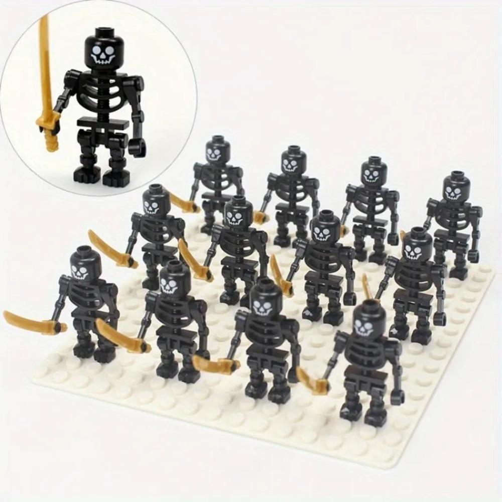Skeleton Soldiers, Building Blocks, People, Halloween Figures, Mini Building Blocks, Ninja Bone People, Army Skeleton Corps