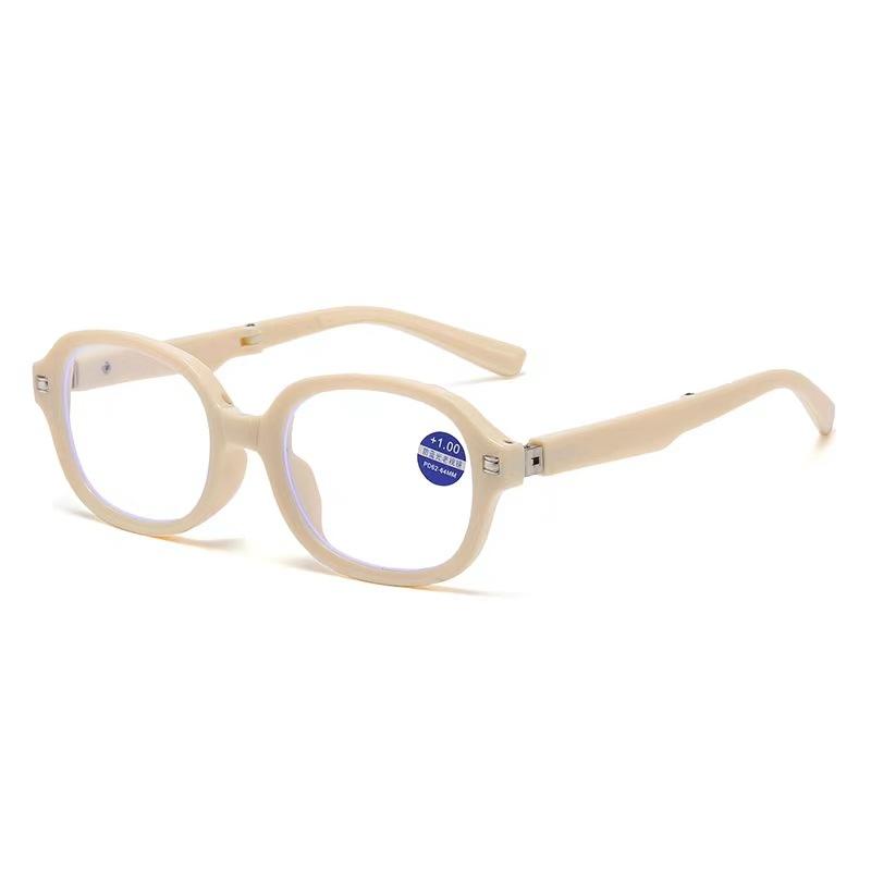 

Овальные складные очки для чтения для мужчин и женщин без макияжа и тонкие, элегантные очки, ретро простые и сверхлегкие оправы presbyopia 400