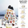 Animal88 Customize Your Name Blanket Cozy Customizable Blanket Warmthful Decor Suitable for Livingroom Seaside Office Home Decor for All Occasions