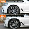 4.5cm Width Car Wheel Eyebrow Anti-Collision PVC Strip Wheel Arch Fender Trim Sticker,1.5m