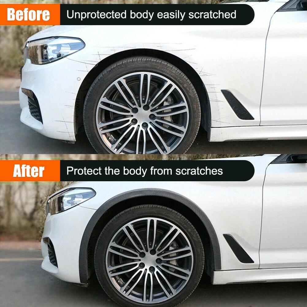 4.5cm Width Car Wheel Eyebrow Anti-Collision PVC Strip Wheel Arch Fender Trim Sticker,1.5m