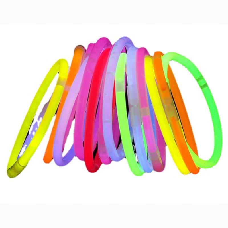 500-Piece Mixed Color DIY Glow Stick Kit