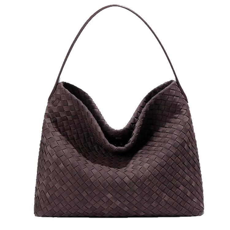 Bolso Tote Tejido a Mano de Gran Capacidad para Mujer: Bolso Cubo Versátil para el Día a Día y Cruzado