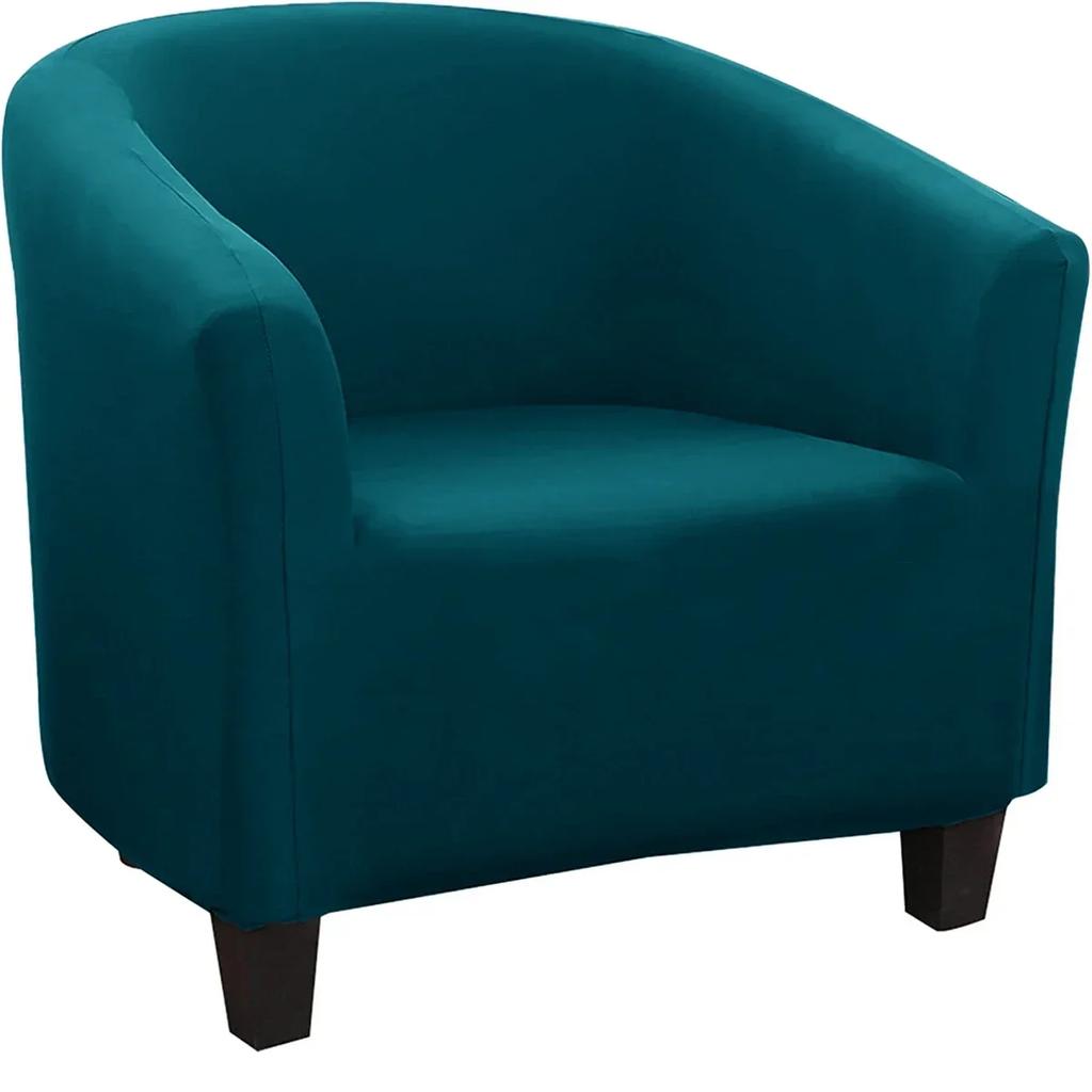 Sretch Elastic Single Sofa Covers Velvet Armchair Seat Cover Chair Protector Stretch Bar Slipcovers for Home Decor Living Room
