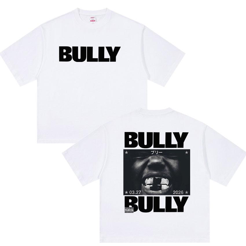 Rapper Kanye West Bully New Album 2026 Graphic T Shirt Unisexs Hip Hop Pop Music Short Sleeve Tshirt Retro Cotton Tees Streetwear