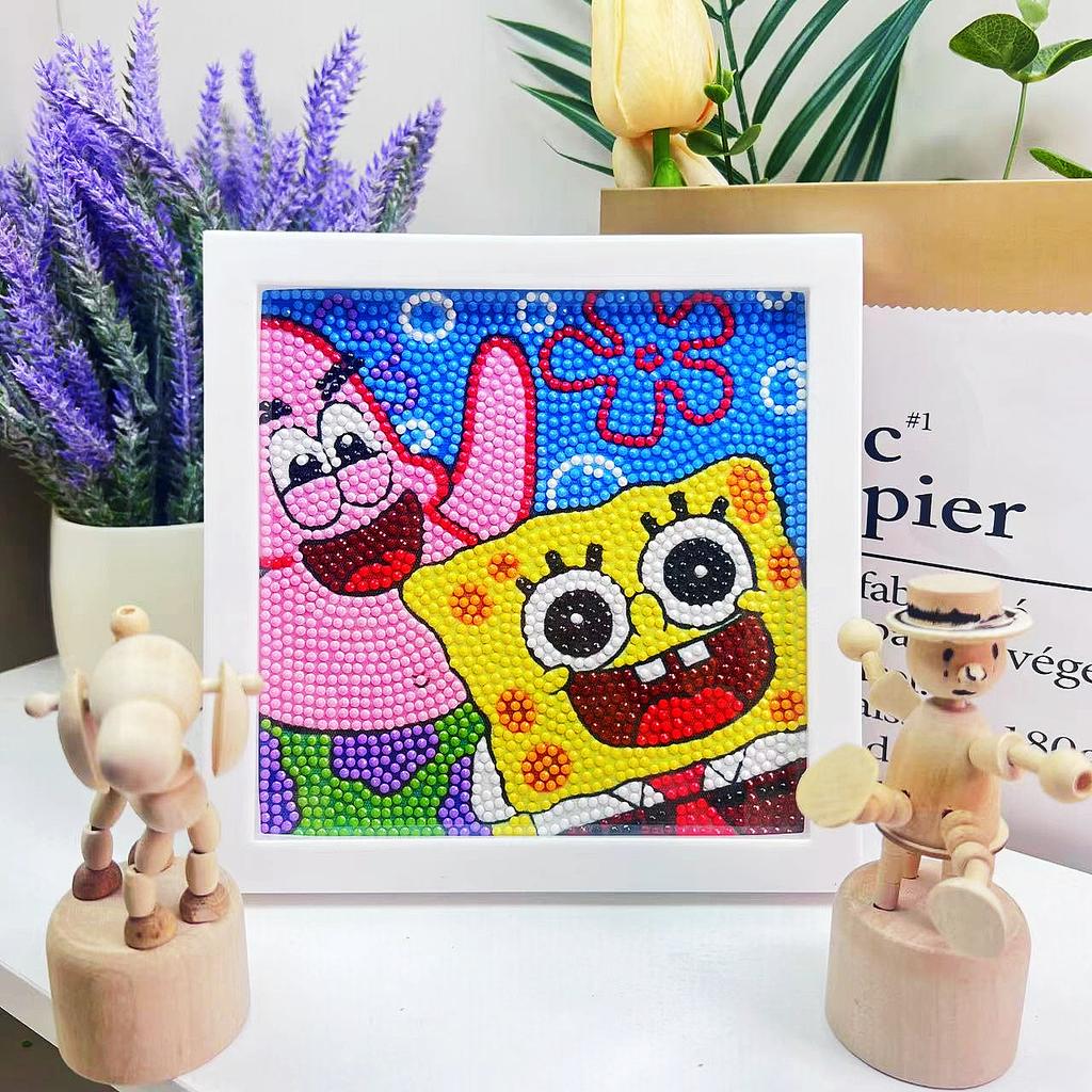 Children'S Diamond Painting Handmade Diy Masonry Painting Cartoon Diamond Sticker Bedroom Living Room Decorative Painting Photo Frame