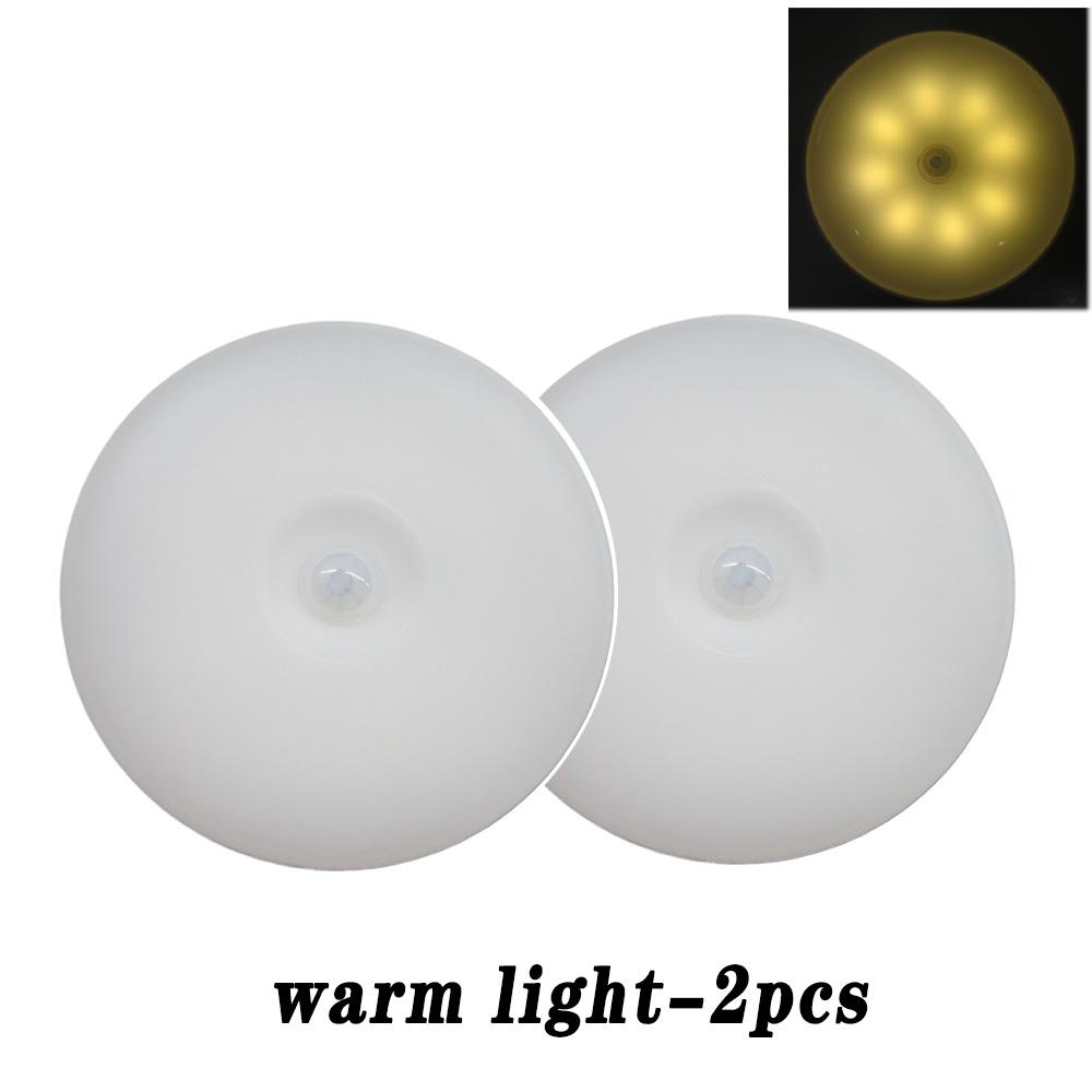 Night Light Motion Sensor Light USB LED Lamp With Switch Rechargeable Inductor Lights For Kitchen Stairs Hallway Closet Bedroom