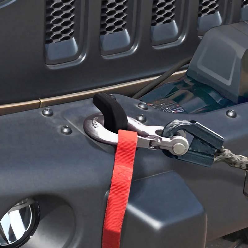 Auto Vorderen Stoßfänger Anhänger Haken Schutzhülle Fahrzeug Zubehör Für Jeep Wrangler JK JL TJ Auto Außen Zubehör
