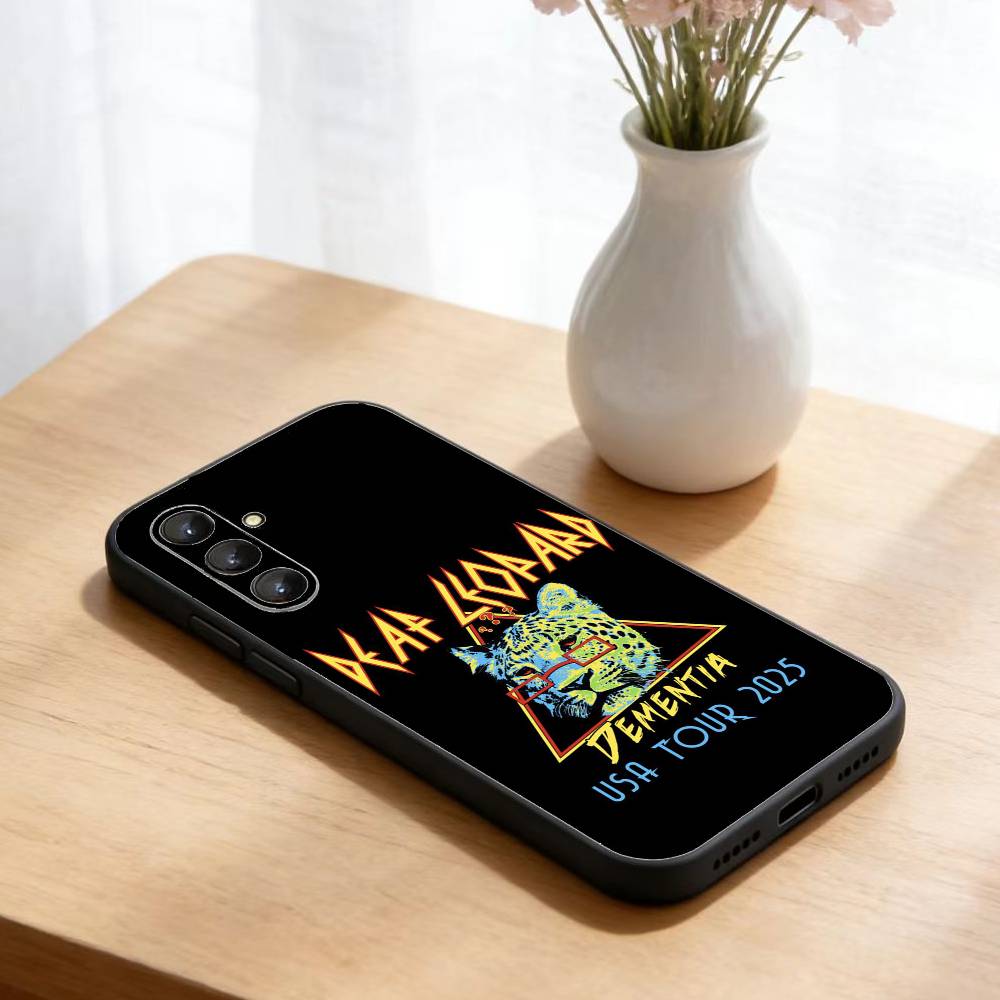 

Hot rock band D-Def leppard Phone Case For Samsung Galaxy A73,A21s,A22,A31,A52,A53,A71,A41Soft Black Shell Samsung a50 30s 50s