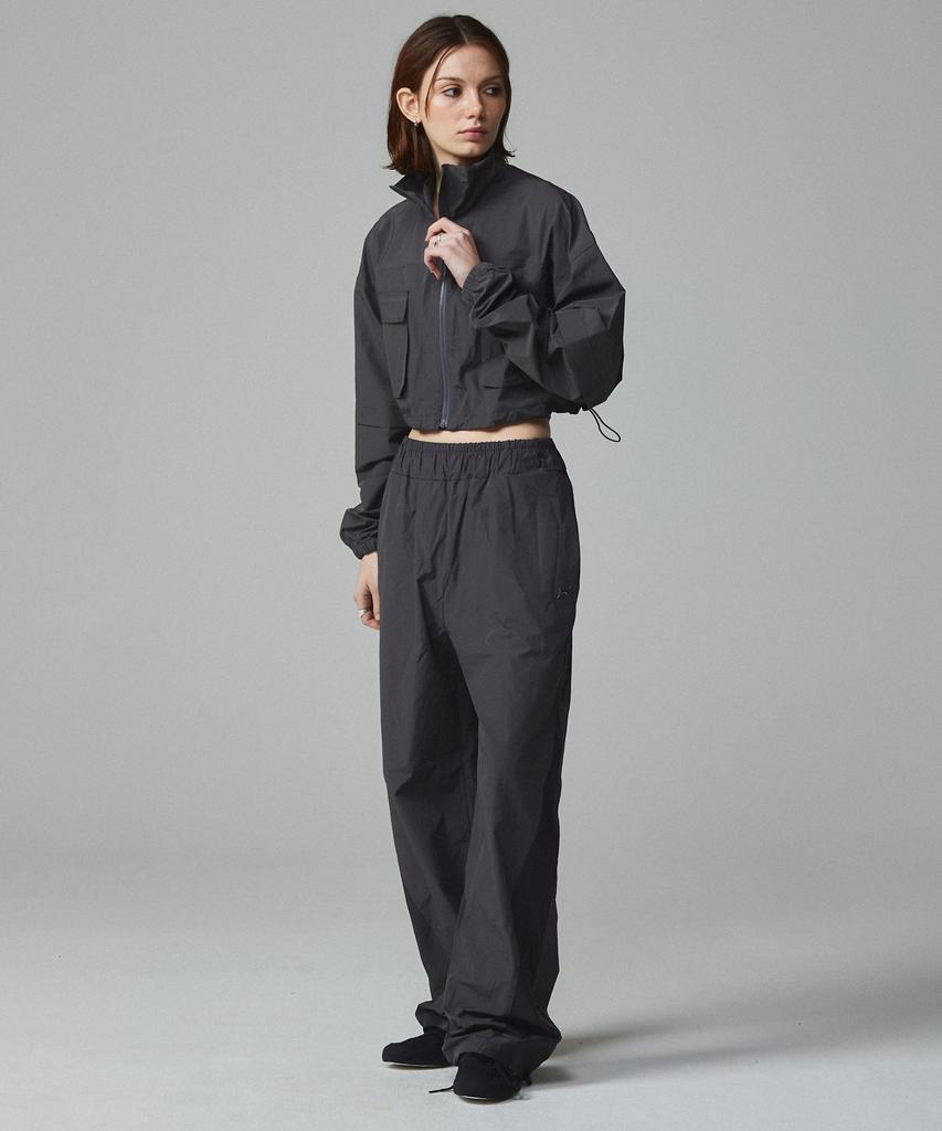 KITTY POTTERY Symbol Mesh Layered Pants Charcoal