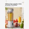 600ml Electric Blender Portable Juicer Cup USB Rechargeable Smoothie Blender Fresh Fruit Juicer Cup For Outdoor Travel