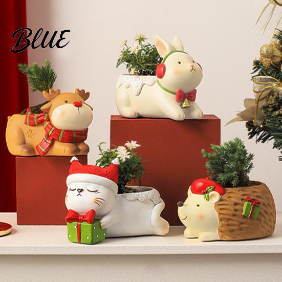 Succulent Planter Pot Cute Christmas Animal Planter, Small Plant for Flower Pots Indoor Home Desktop Decor, Gift Lovers Creative Gifts