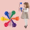 Throw Catch Ball Game Toy 16.5cm Skill Development Interactive Ball Game Set for Travel Outdoor Purple