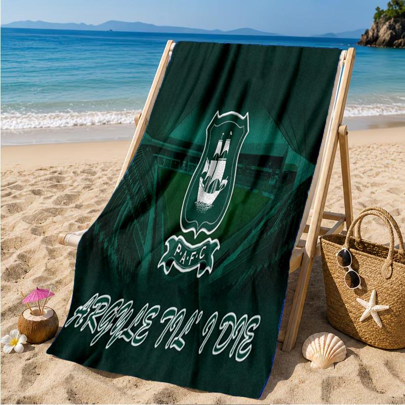 Pafc Ship Crest Emblem Beach Towel Microfiber Beach Towel, Lightweight and Quick-Dry, for Summer Travel, Swimming Pool Fan Birthday Gift
