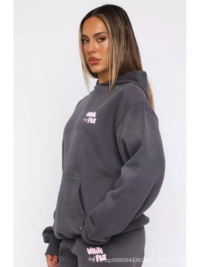 

2025 Межграничная Повседневная Серия Принтованное Худи и Спортивные Штаны Комплект S