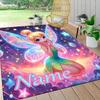 Custom Name Tinkerbell's Magical Night Carpet Rug Customizable Soft Washable Anti-Slip Home Living Room Sofa Mats Personalized Rug. 0909356