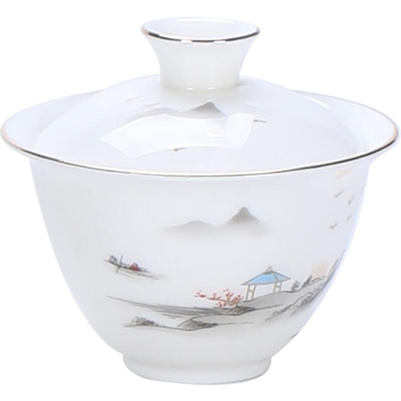 Shangqi Mutton-Fat Jade Style Travel Gongfu Tea Set