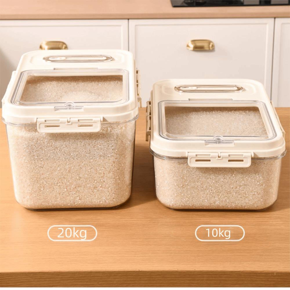Moisture Proof Rice Storage Container Large Capacity Sealed Can Grain Storage Box  Home Kitchen