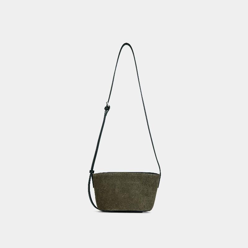 Boat Bag  High-mercerized Matte Cowhide Adjustable Cross-body Bag 15x10x11cm