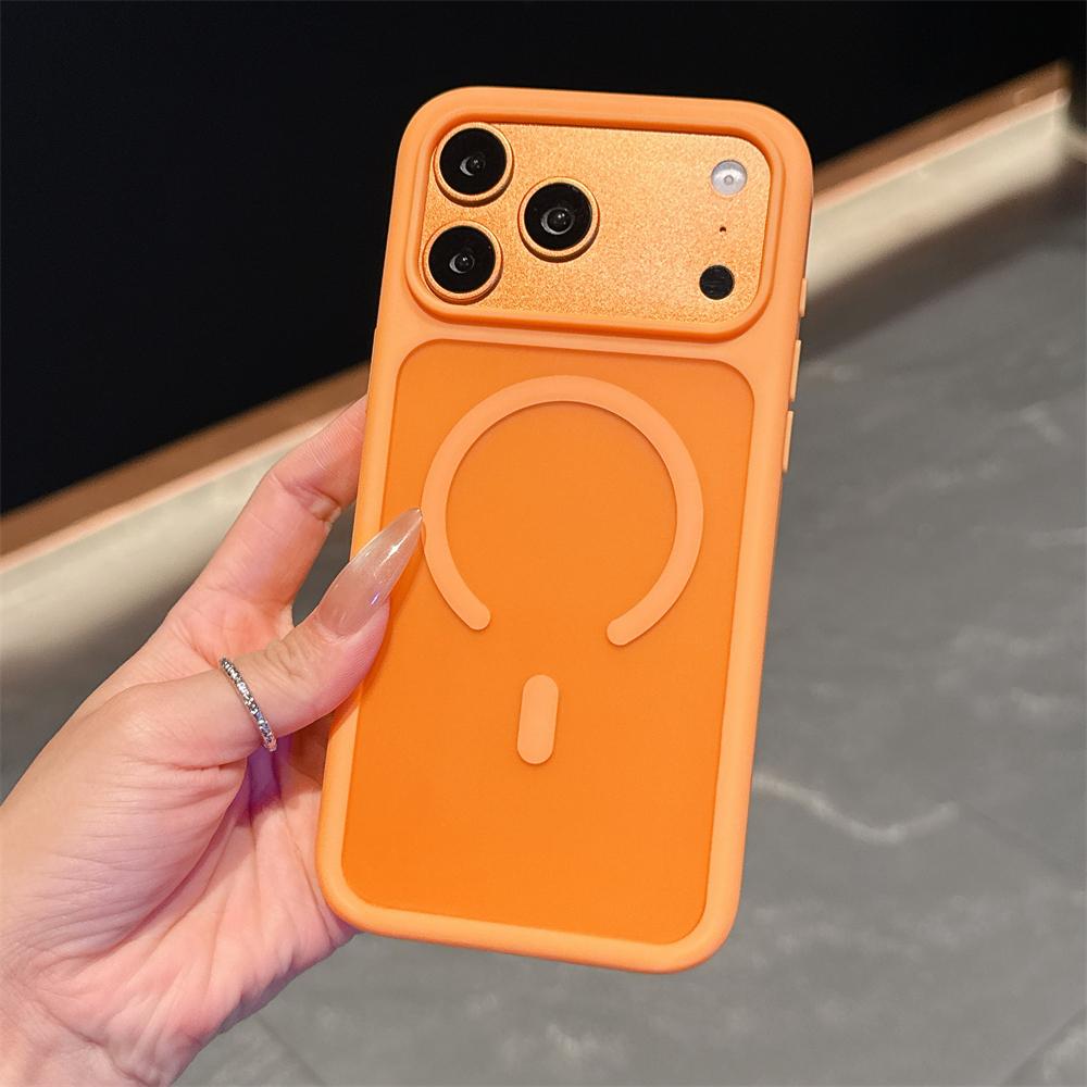 Luxury Matte Translucent for Magsafe Case for iPhone 17 16 15 14 13 12 Pro Max Magnetic Wireless Charge Shockproof Cover Funda