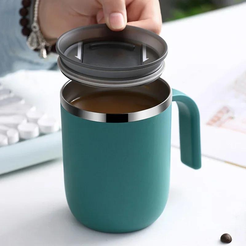 Stainless Steel Mug Simple Coffee Cup Insulated Large Capacity Milk Container Heat  Environmental Friendly