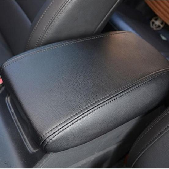 Black Leather Car Middle Console Armrest Box Cover For Hyundai Tucson 2016-2018