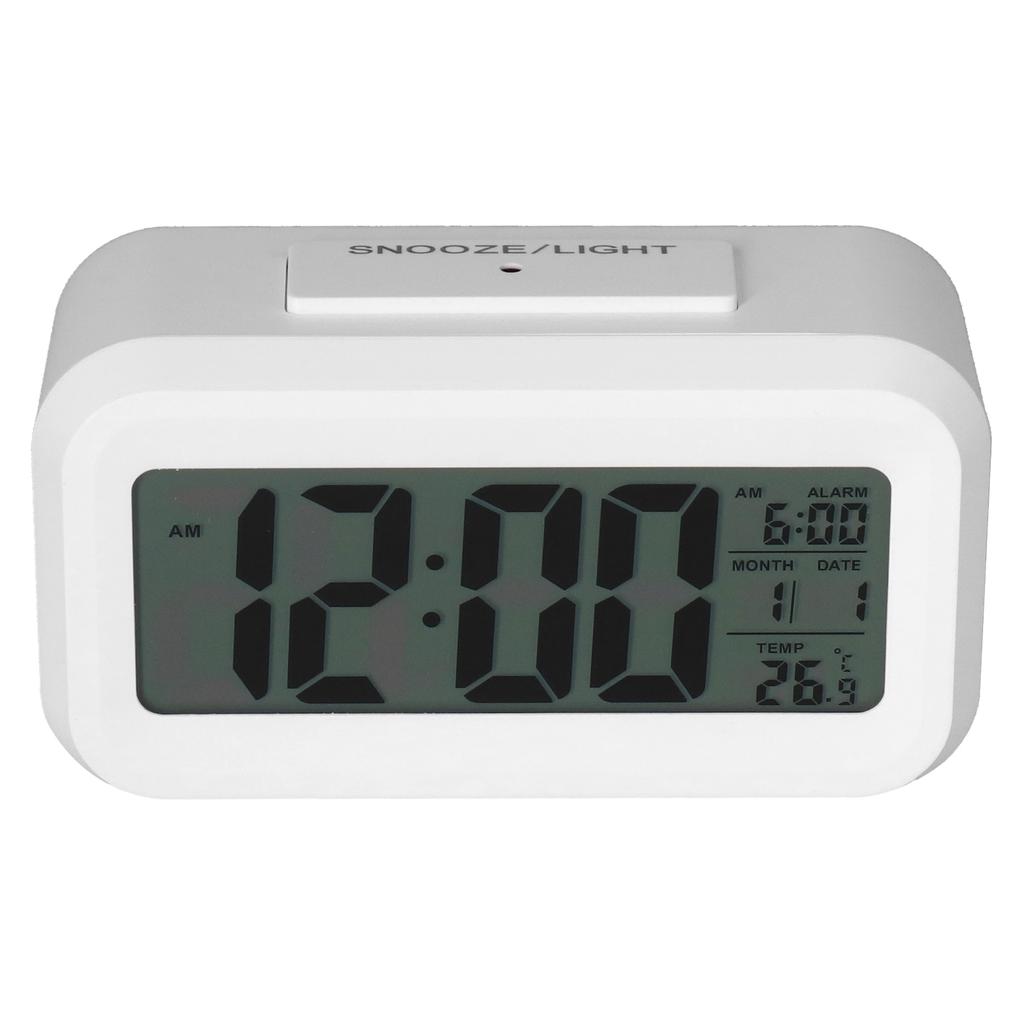 Digital Alarm Clock LED Large Display Electronic Night Light Snooze Function Alarm Clock for Bedroom