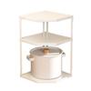 2/3 Tier Corner Pot Storage Rack Space Saving Pots and Pans Organizer  Kitchen