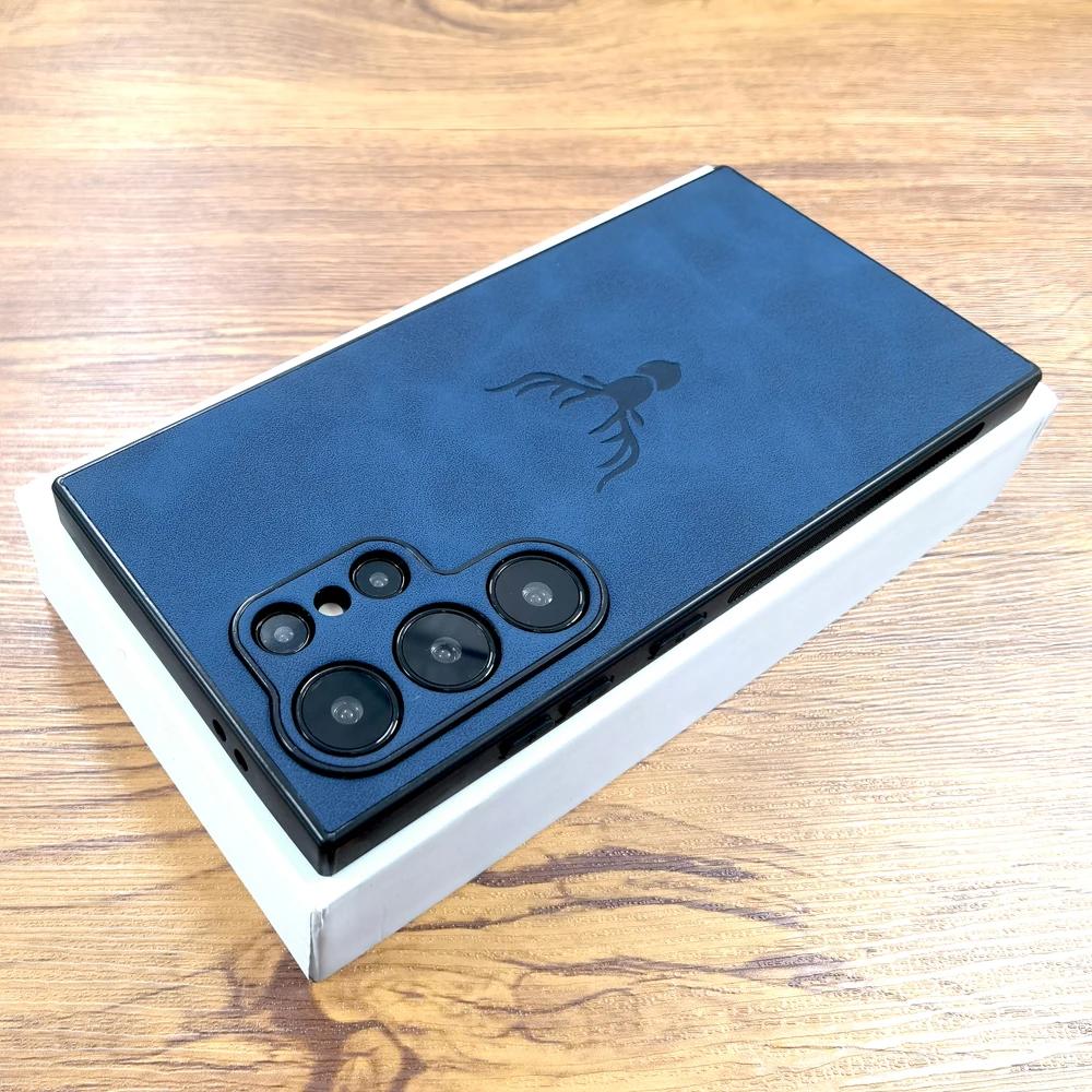 Vintage kožené pouzdro pro Samsung Galaxy S25 S24 S23 S22 S21 Ultra FE Note 20 A55 A54 A53 A52 5G S 25 24 23 22 A 55 54 Kryt ON