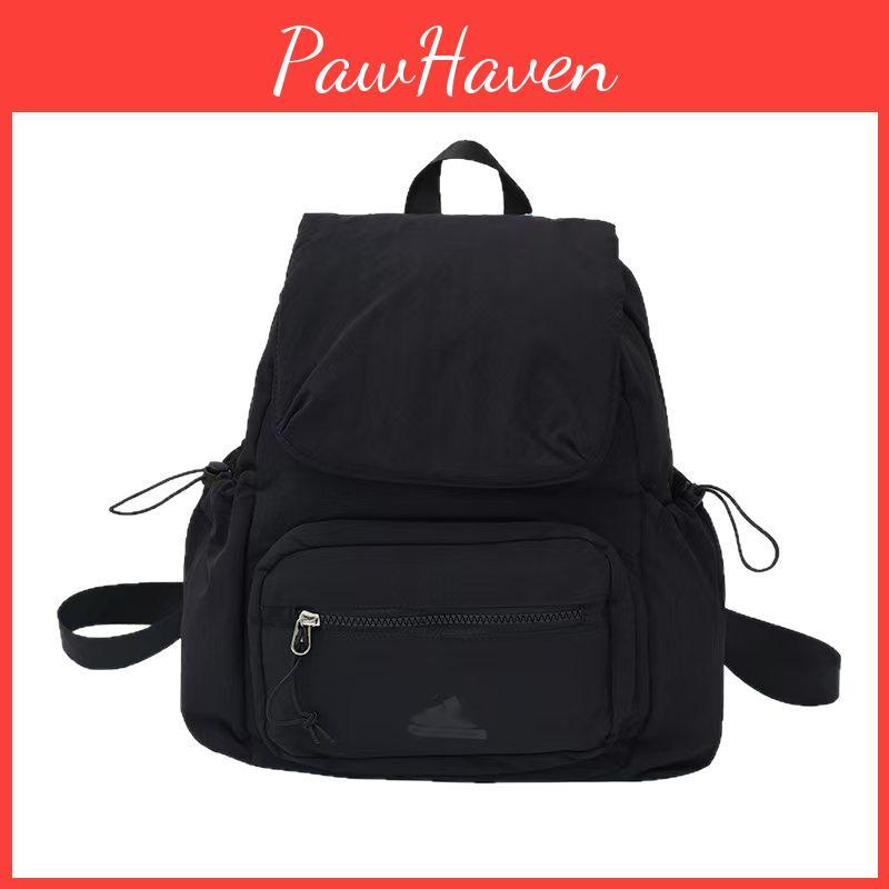 Color Solid Unisex Backpack With Laptop Pocket For Student Commuter Schoolbag