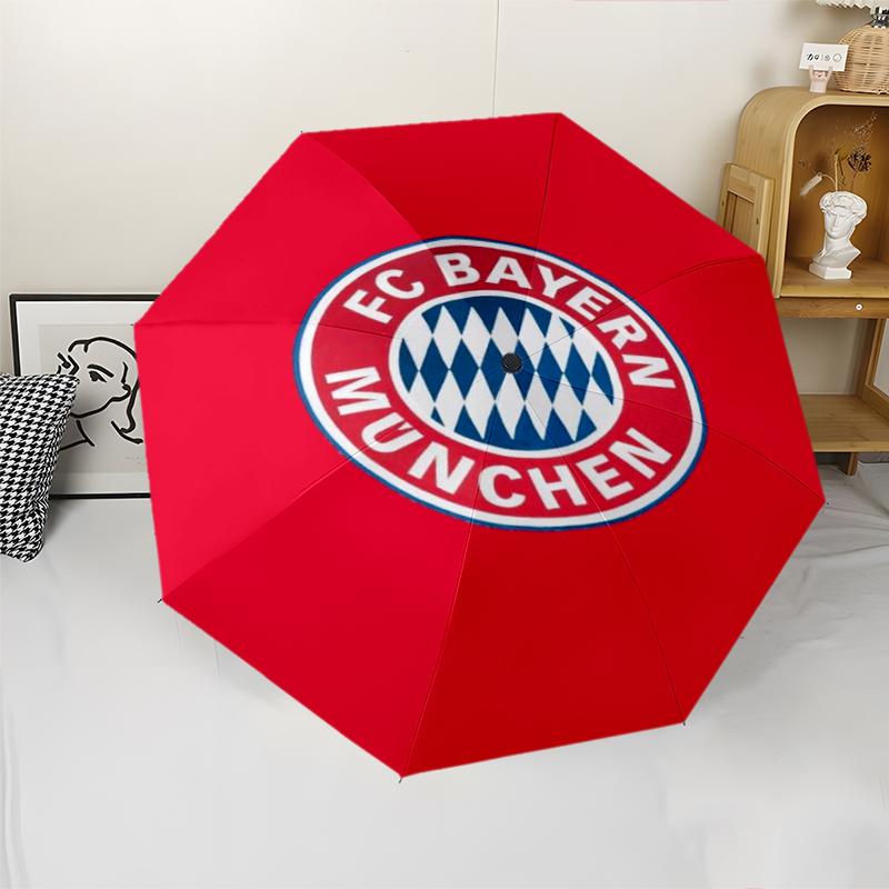 Bayern Munich Theme Automatic Umbrella, Lightweight & Portable, 8 Rib, Perfect for Outdoor Travel, Birthdays, Christmas, Gifts.