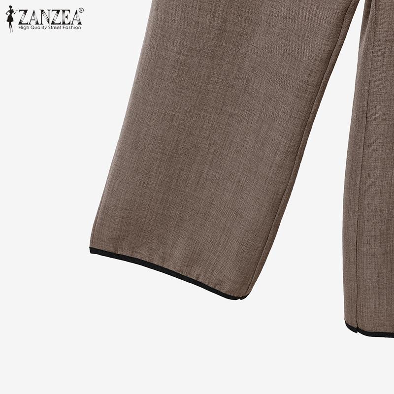 ZANZEA Dámské bezrukávové topy a kalhoty Letní dvoudílné soupravy