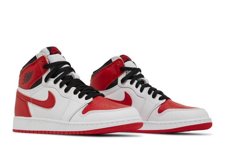 Kids' Sneakers Nike Jordan 1 Retro High OG Heritage (GS) White/University Red-Black