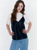 FABRICSEOUL Faux Leather Bustier Top