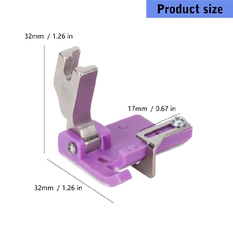 Sturdy Steel Quilting Presser Foot Extended Flatbed Sewing Attachment Advanced Cloth Guidance Expert Tailoring Accessory