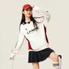 Li-Ning Sports Life Series Letter Polo Collar Long Sleeve Sweatshirt Off White Men AWDVC89-1