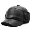 Winter Middle-Aged and Elderly Men's Hat Father Grandfather Warm Velvet Leather Hat Ear Protection Cap Outdoor Cap